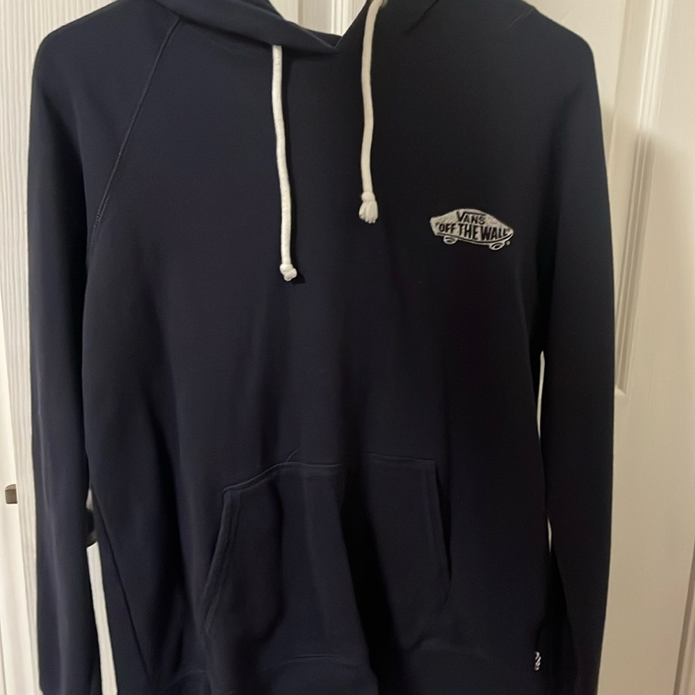 Vans Navy Hoodie with White Graphic